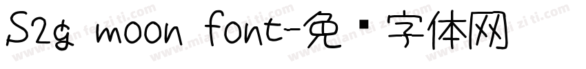 S2g moon font字体转换